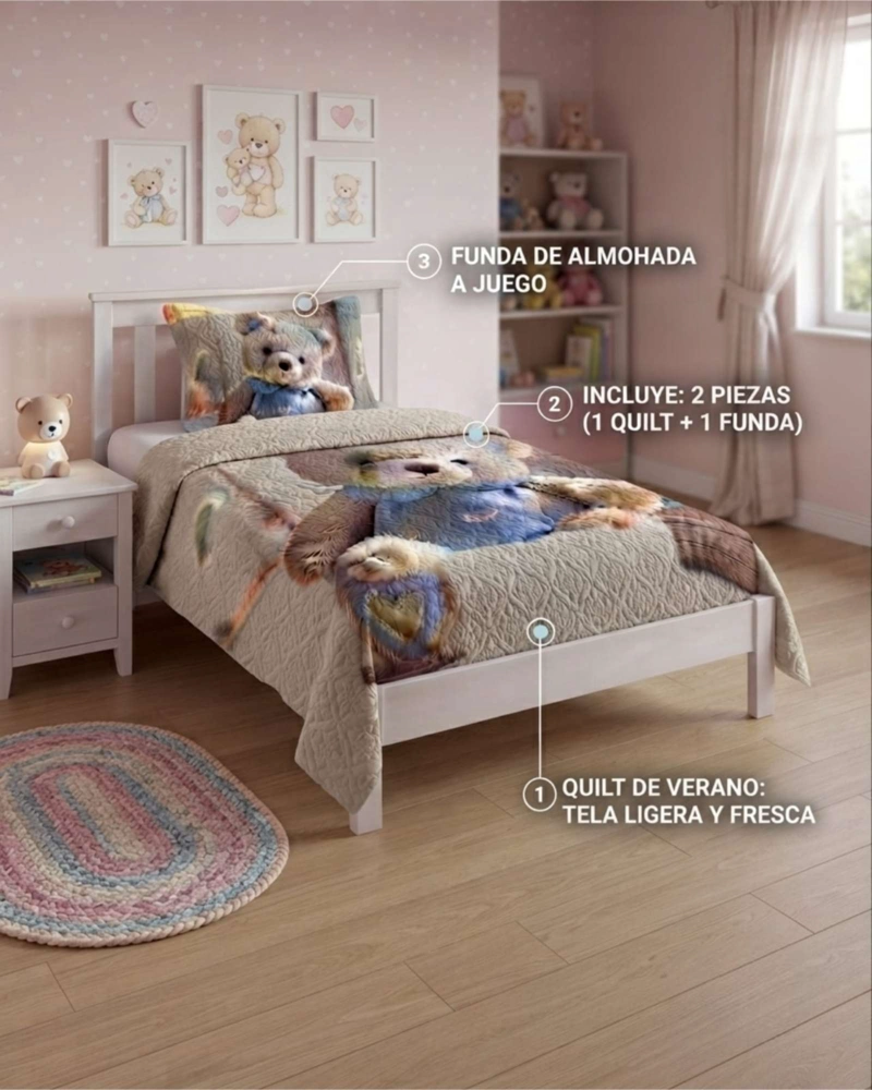 CUBRECAMAS DE VERANO PLAZA Y MEDIA ULTRALIGERO - 5
