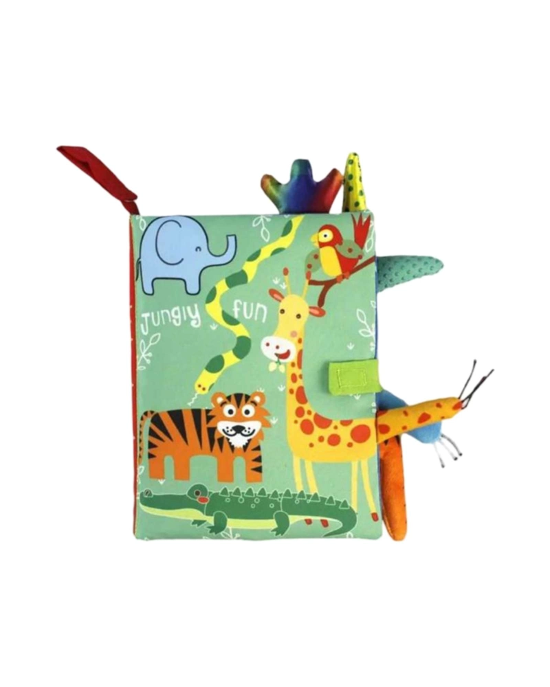 LIBRO SENSORIAL DE TELA PARA BEBES TEXTURAS Y SONIDOS - 6