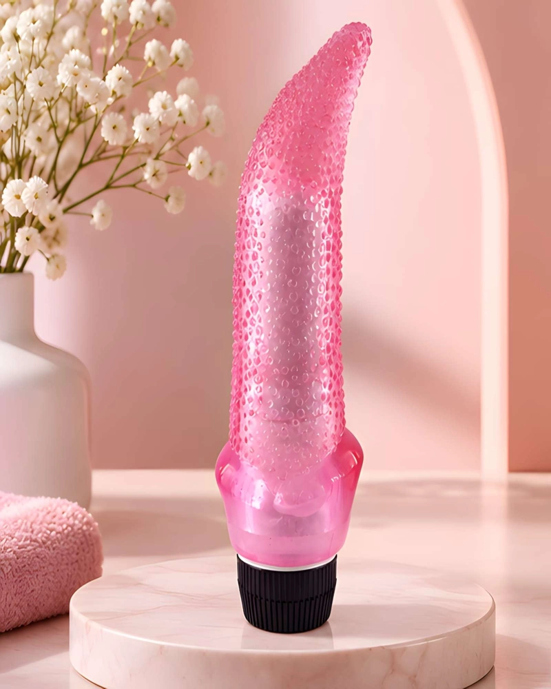 ESTIMULADOR INTIMO TEXTURIZADO CON VIBRACION Y RESISTENTE AGUA - 2