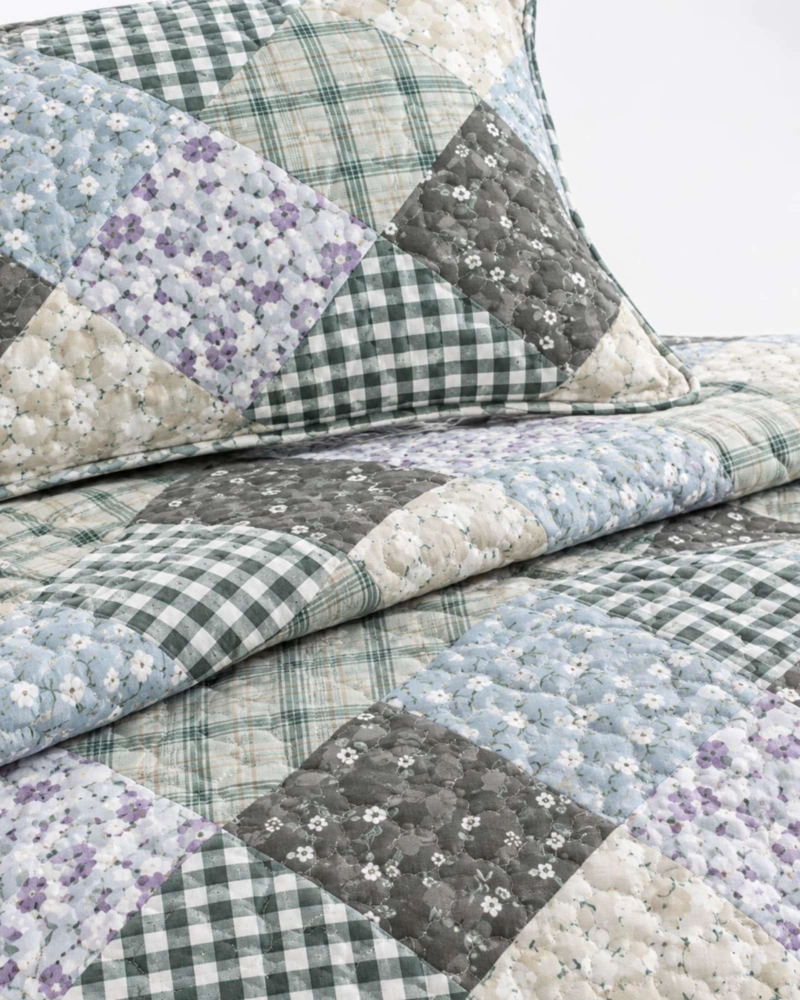 SET CUBRECAMA DE VERANO PLAZA Y MEDIA 180X230 CM MAS 1 ALMOHADA - 1