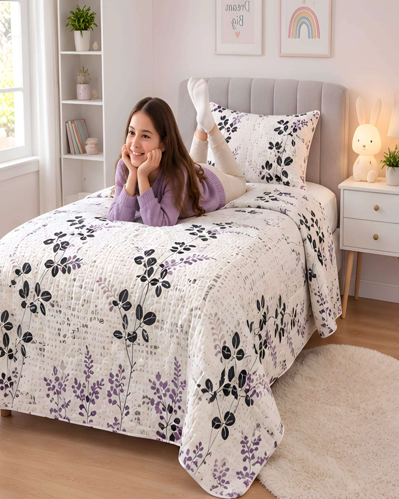 CUBRECAMA 1.5 PLAZAS (180X230 CM) + 1 ALMOHADA + 1 FUNDA - 2