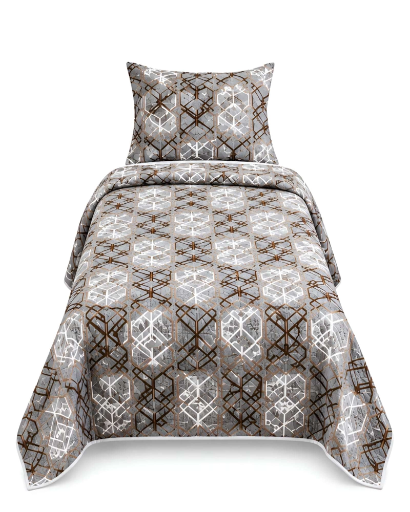 CUBRECAMA ACOLCHADO 1.5 PLAZAS (180X230 CM) + 1 ALMOHADA + 1 FUNDA - 6