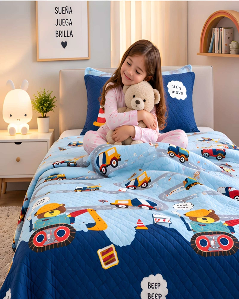 CUBRECAMA 1.5 PLAZAS (180X230 CM) + 1 ALMOHADA + 1 FUNDA - 2