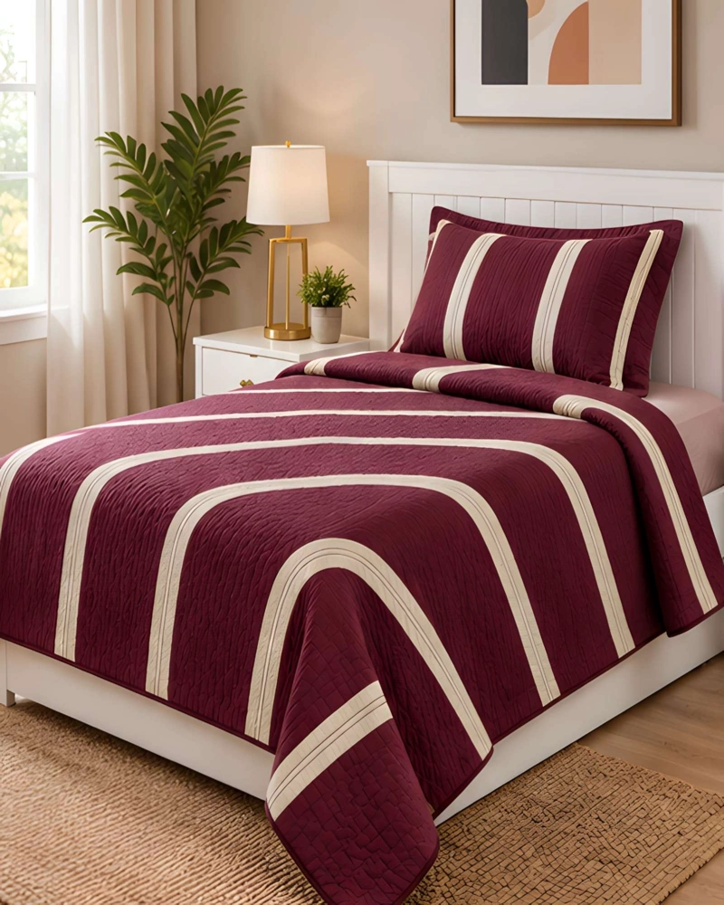 CUBRECAMA 1.5 PLAZAS (180X230 CM) + 1 ALMOHADA + 1 FUNDA - 1