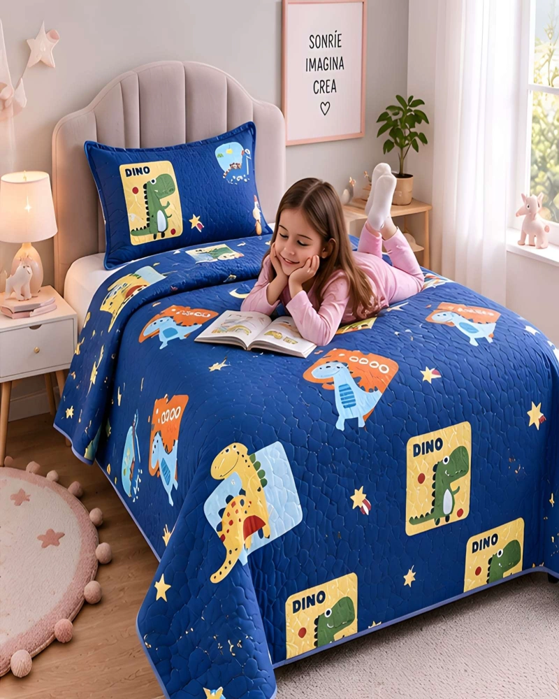 CUBRECAMA 1.5 PLAZAS (180X230 CM) + 1 ALMOHADA + 1 FUNDA - 2