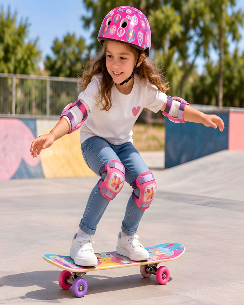 SET COMPLETO DE PATINETA INFANTIL CON CASCO Y PROTECCIONES PARA NIÑOS - 2