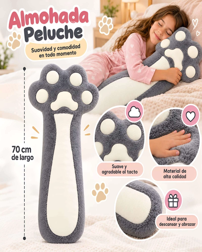 ALMOHADA DE PELUCHE GIGANTE DE 70CM PARA ABRAZAR - 5