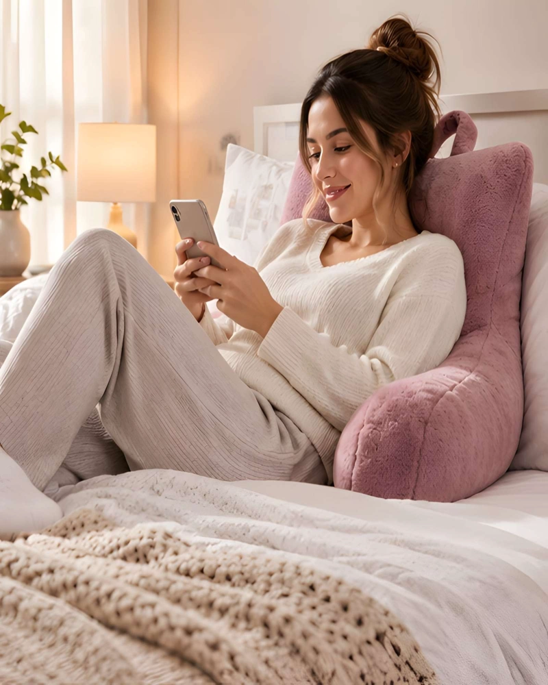 COJIN DE RESPALDO CON BRAZOS PARA CAMA Y SOFA - 3