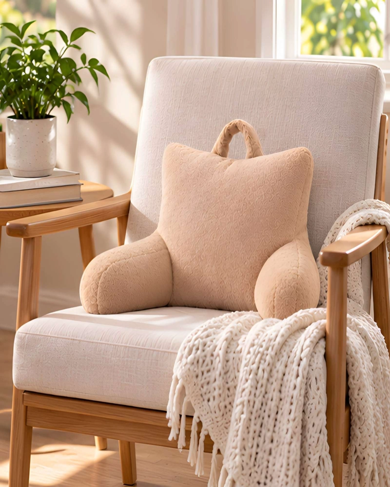 COJIN DE RESPALDO CON BRAZOS PARA CAMA Y SOFA - 1