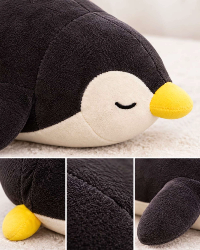 PELUCHE DE PINGUINO COJIN SUAVE PARA NIÑOS DE 30CM - 4