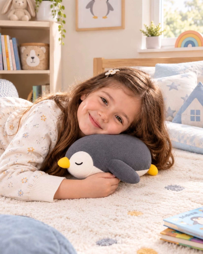 PELUCHE DE PINGUINO COJIN SUAVE PARA NIÑOS DE 30CM - 3