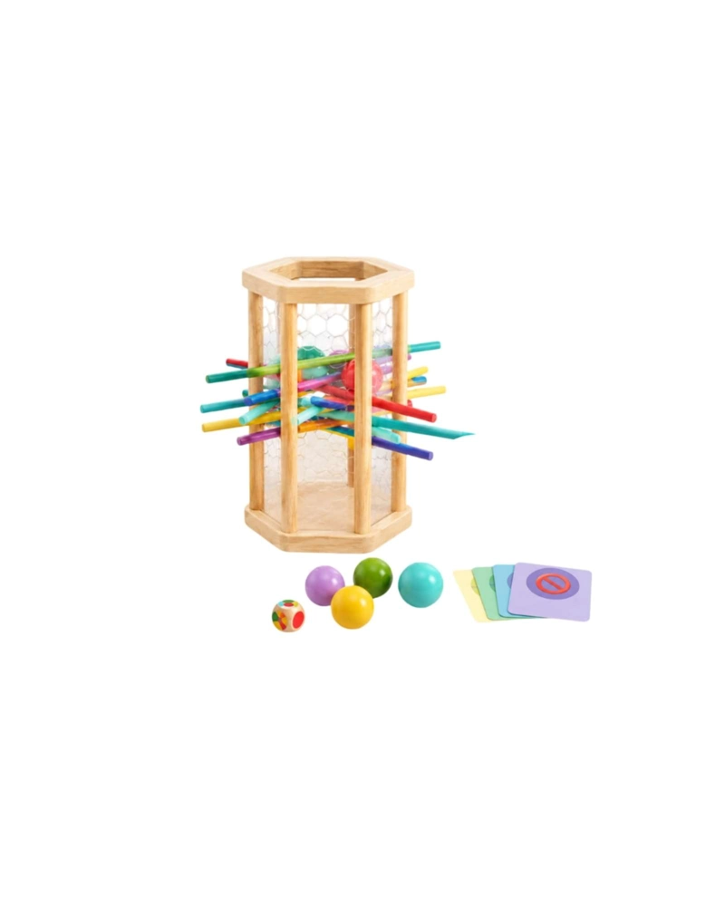 JUEGO DE HABILIDAD CON VARILLAS Y BOLAS DE COLORES - 6