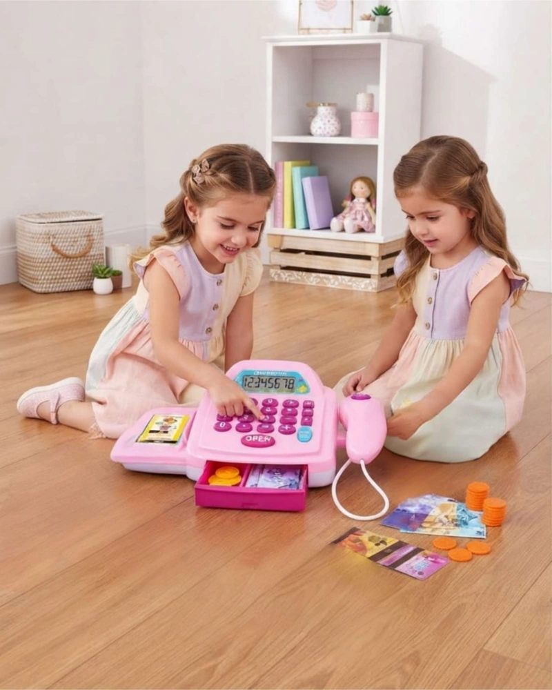 CAJA REGISTRADORA DE JUGUETE INTERACTIVA CON LUZ Y SONIDO - 1
