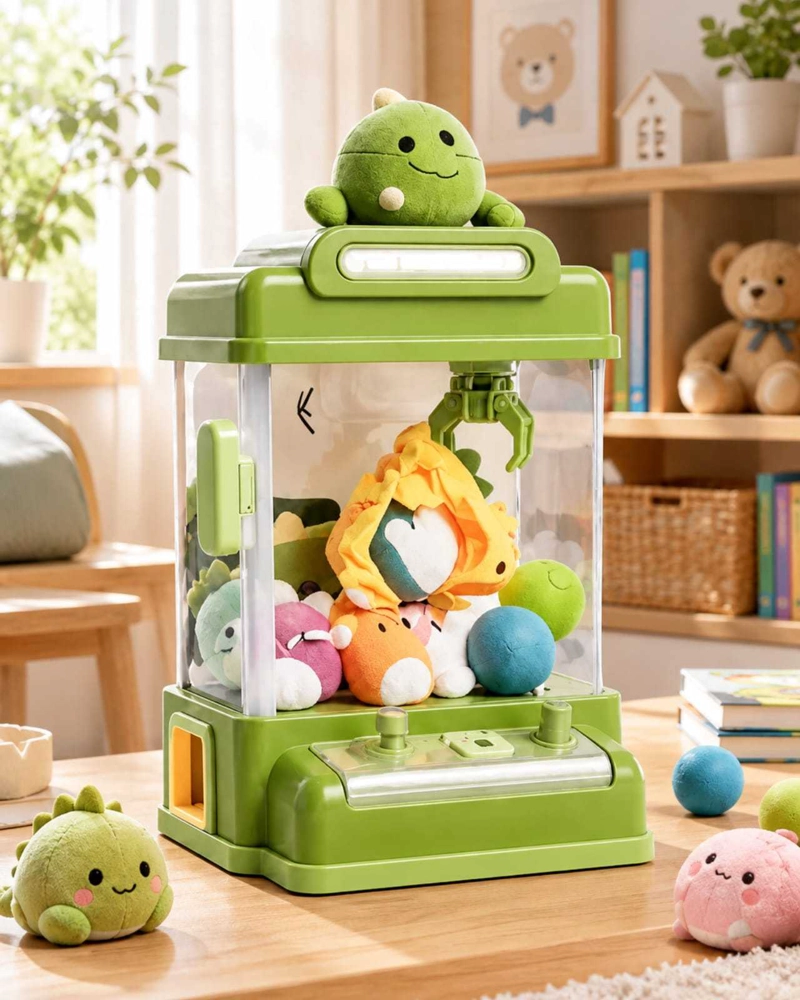 MAQUINA DE PELUCHES INFANTIL INTERACTIVA CON MINI PELUCHES Y CONTROLES - 2