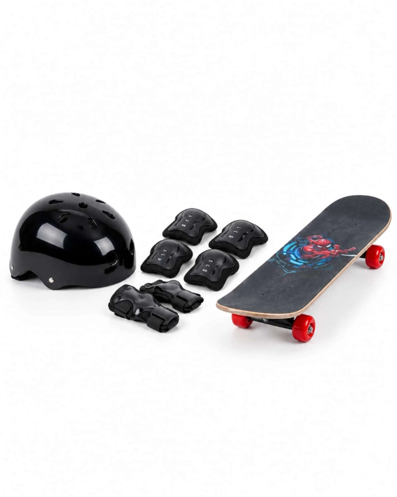 PATINETA INFANTIL CON KIT DE PROTECCION NEGRO - 6