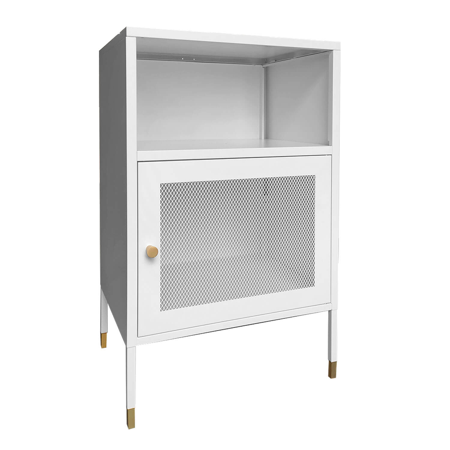VELADOR PUERTA DE MALLA METALICA COLOR BLANCO MOBITAT - 3