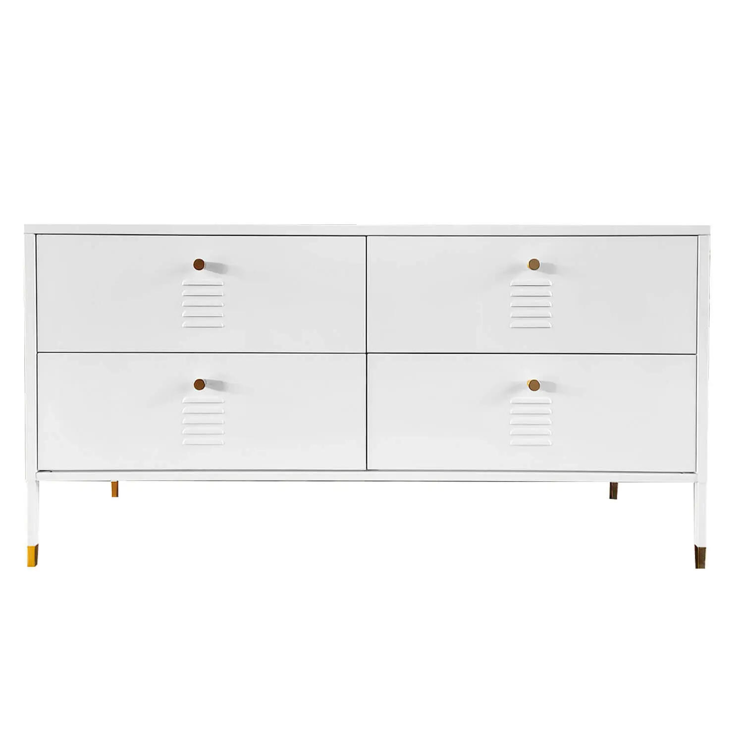 COMODA  TIPO RACK 4 CAJONES METALICA BLANCA MOBITAT - 3
