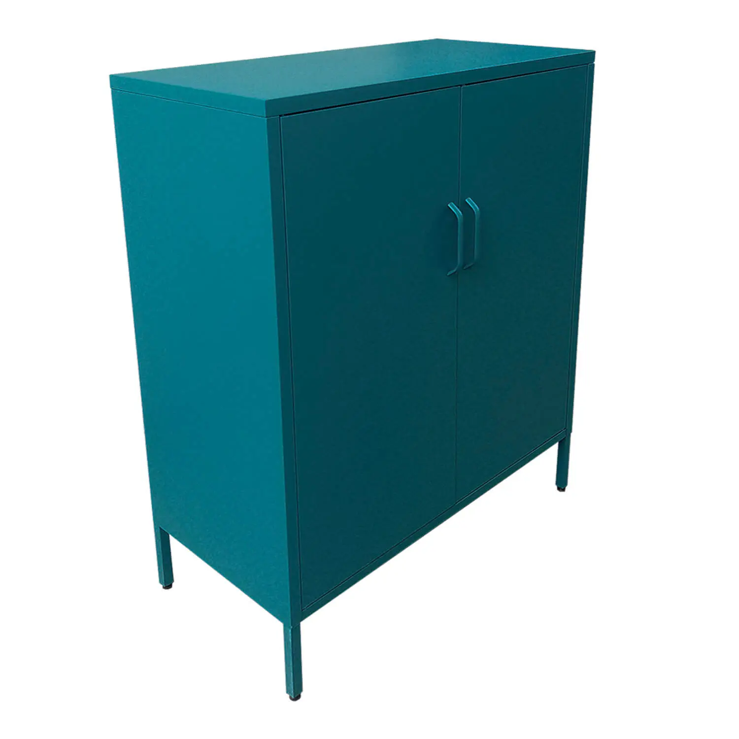 GABINETE METALICO CON REPISAS COLOR VERDE PETROLEO MOBITAT - 3