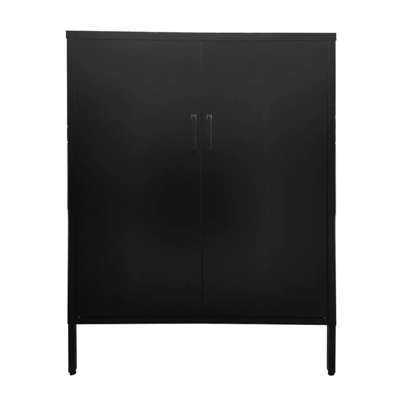 GABINETE METALICO CON REPISAS EN COLOR NEGRO MOBITAT - 1