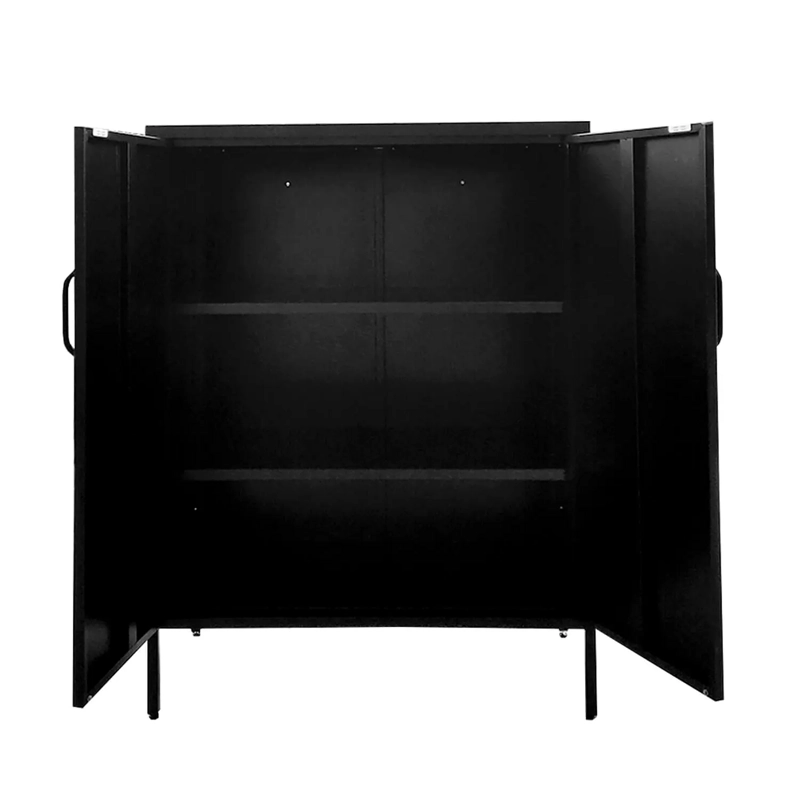 GABINETE METALICO CON REPISAS EN COLOR NEGRO MOBITAT - 2