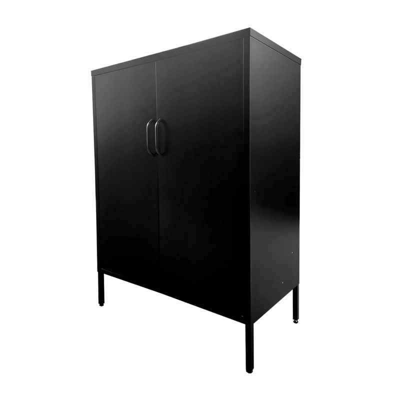 GABINETE METALICO CON REPISAS EN COLOR NEGRO MOBITAT - 3