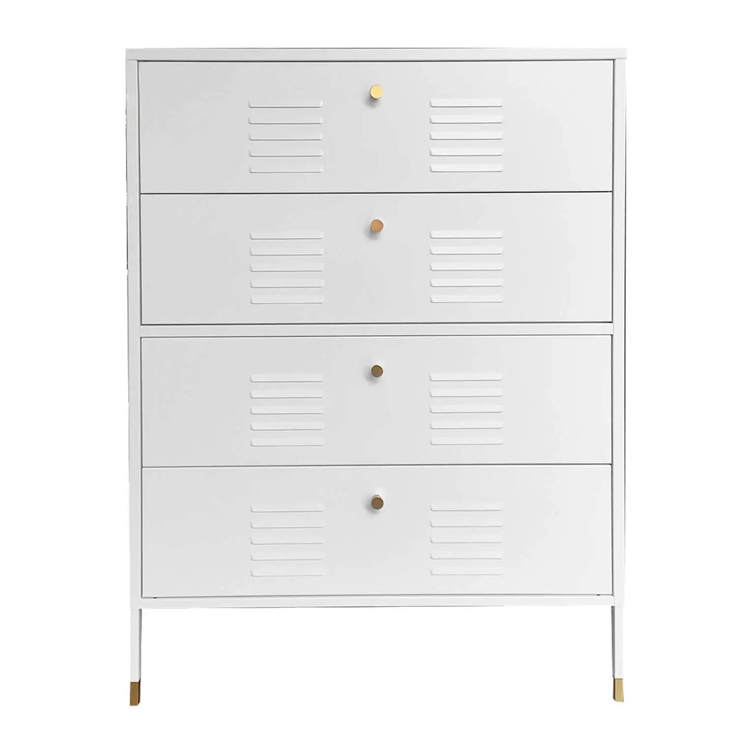 COMODA 4 CAJONES METALICA BLANCA MOBITAT - 3