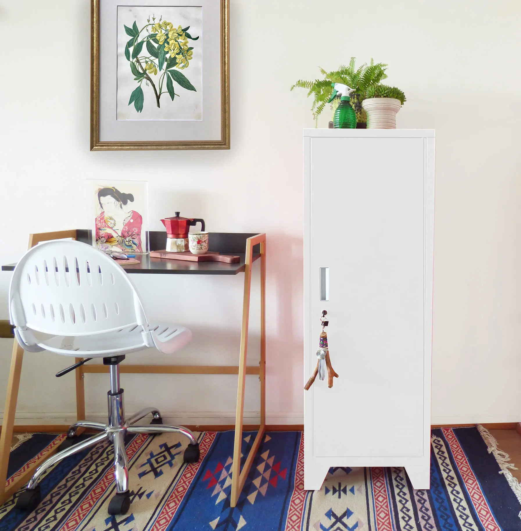 LOCKER ORGANIZACION BLANCO CON PUERTA Y REPISAS REGULABLES MOBITAT - 3