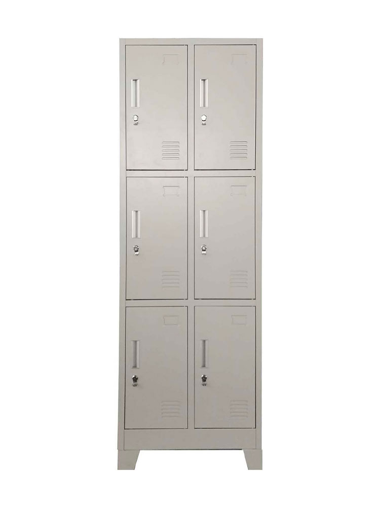 LOCKER 6 PUERTAS 2 CUERPOS CON PORTACANDADO  EQUIMET - 2