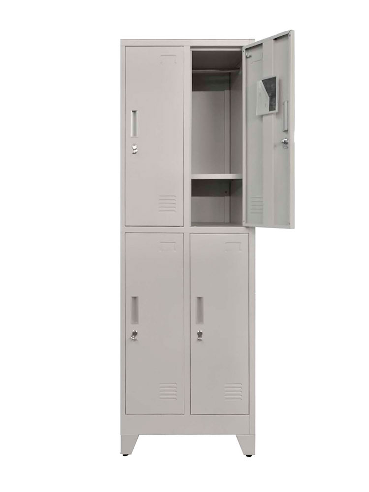 LOCKER 4 PUERTAS 2 CUERPOS CON PORTACANDADO  EQUIMET - 1