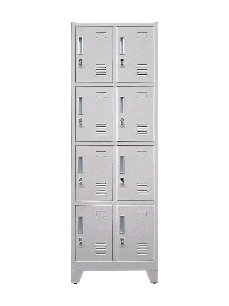 LOCKER 8 PUERTAS 2 CUERPOS CON PORTACANDADO  EQUIMET - 2