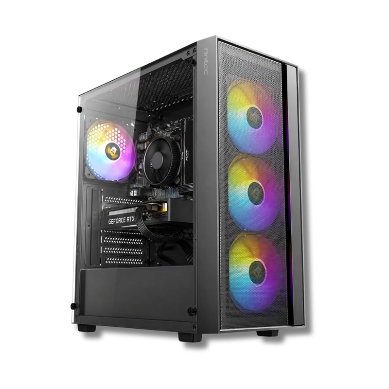 PC GAMER AMD RYZEN 7 5800XT - 32GB - RTX 5060TI - 2TB ( PARLANTE + MONITOR 27'+ AUDIFONOS )AX65 - 2