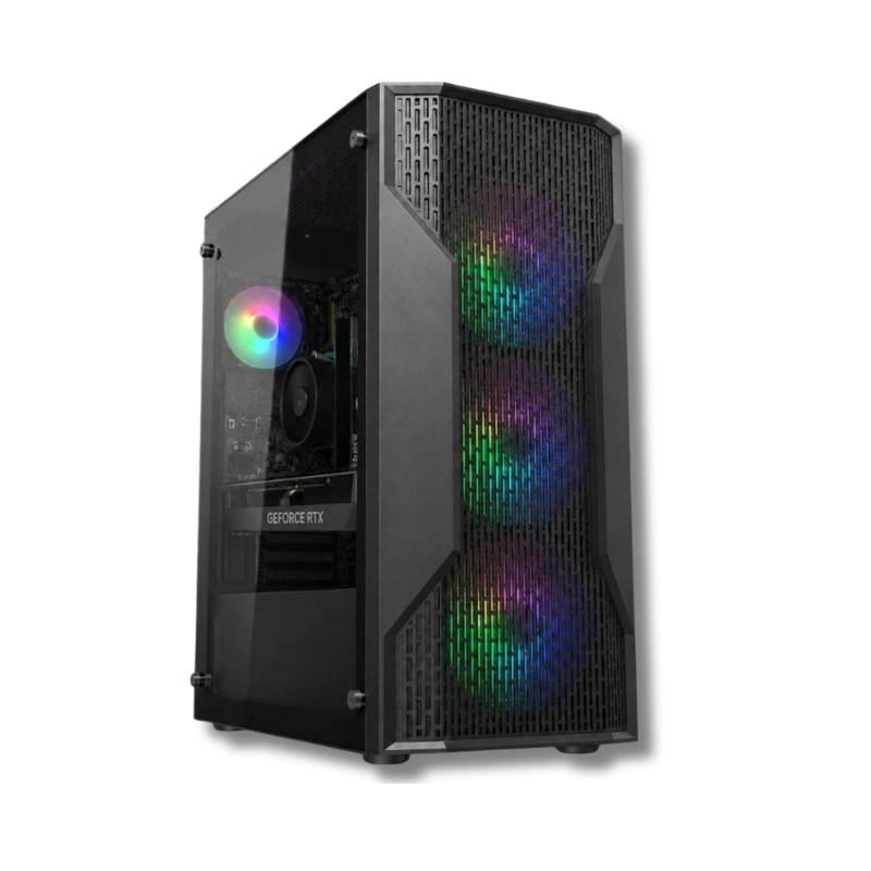 PC GAMER AMD RYZEN 5 5500 - 16GB RAM - RTX 3050 - 1TB - WIFI - (MONITOR 22') MX110 - 2