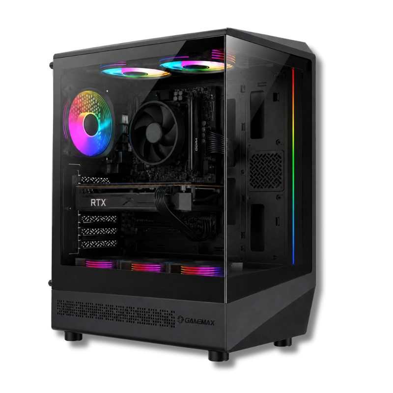 PC GAMER AMD RYZEN 5 5500 - 16GB RAM - RTX 5050 - 1TB - WIFI - (MONITOR 24'+ PARLANTE) COC-B - 2