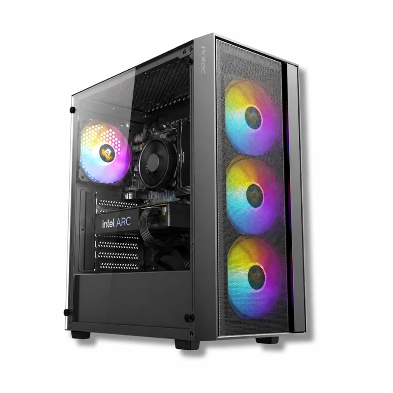 PC GAMER INTEL CORE I5 12400F + 16GB + ARC B580 + 1TB + MONITOR 24 + PARLANTE + JOYSTICK + AX65 - 2