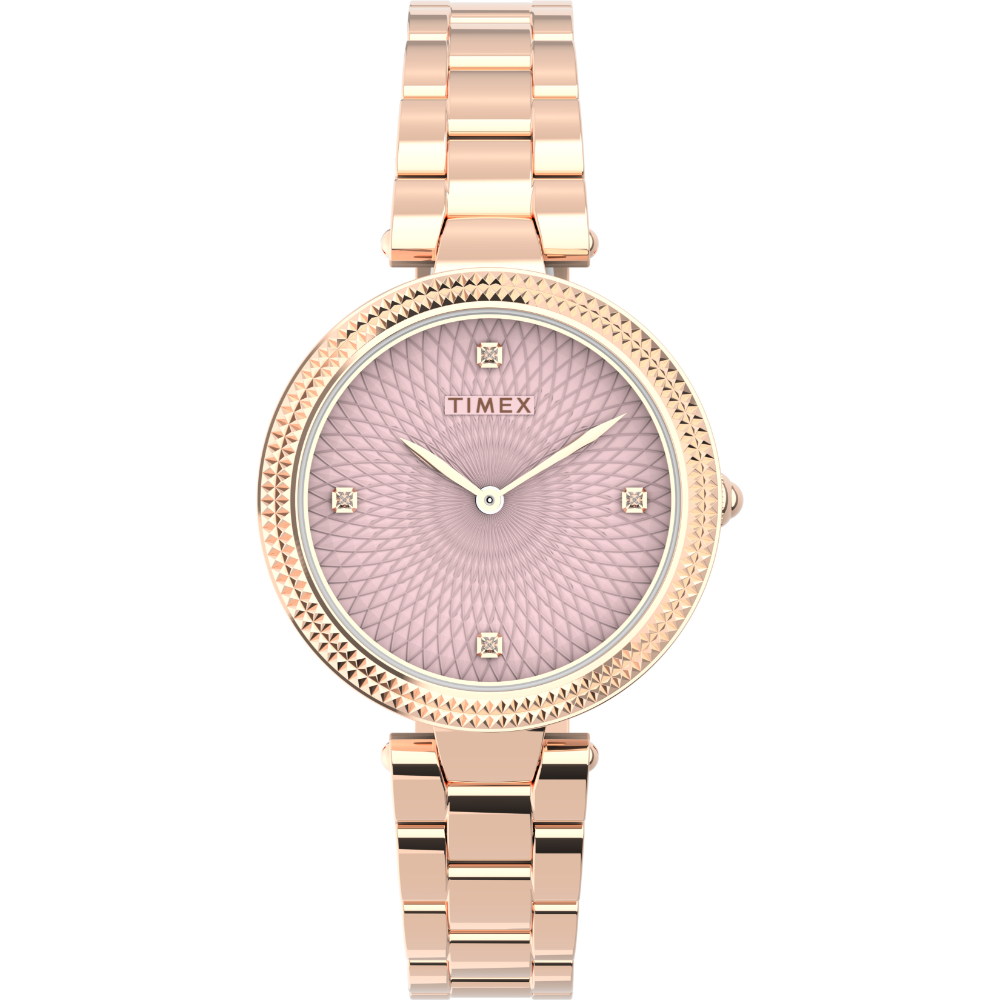 Timex TW2V31600 Orologio Da Donna, Bracciale Acciaio Oro Rosa, Quadrante Bianco, Resistente 50m - 4