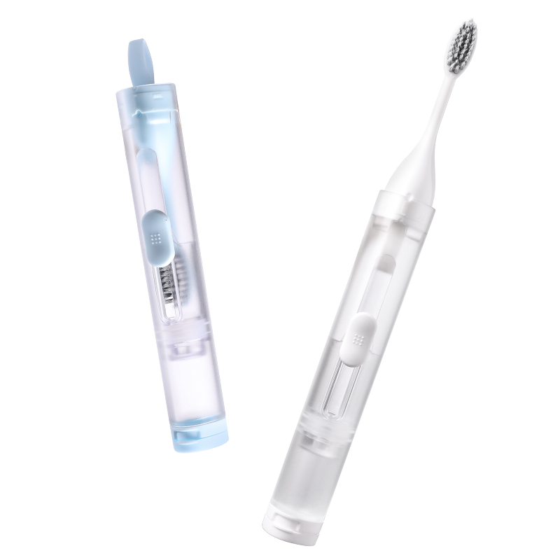 CEPILLO DENTAL CON COMPARTIMENTO PARA PASTA DENTAL 2 EN 1 - 2