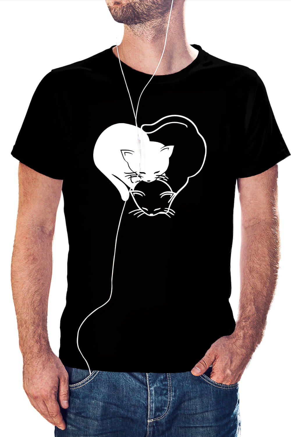 POLERA DISEÑO GATITOS D3 - 1