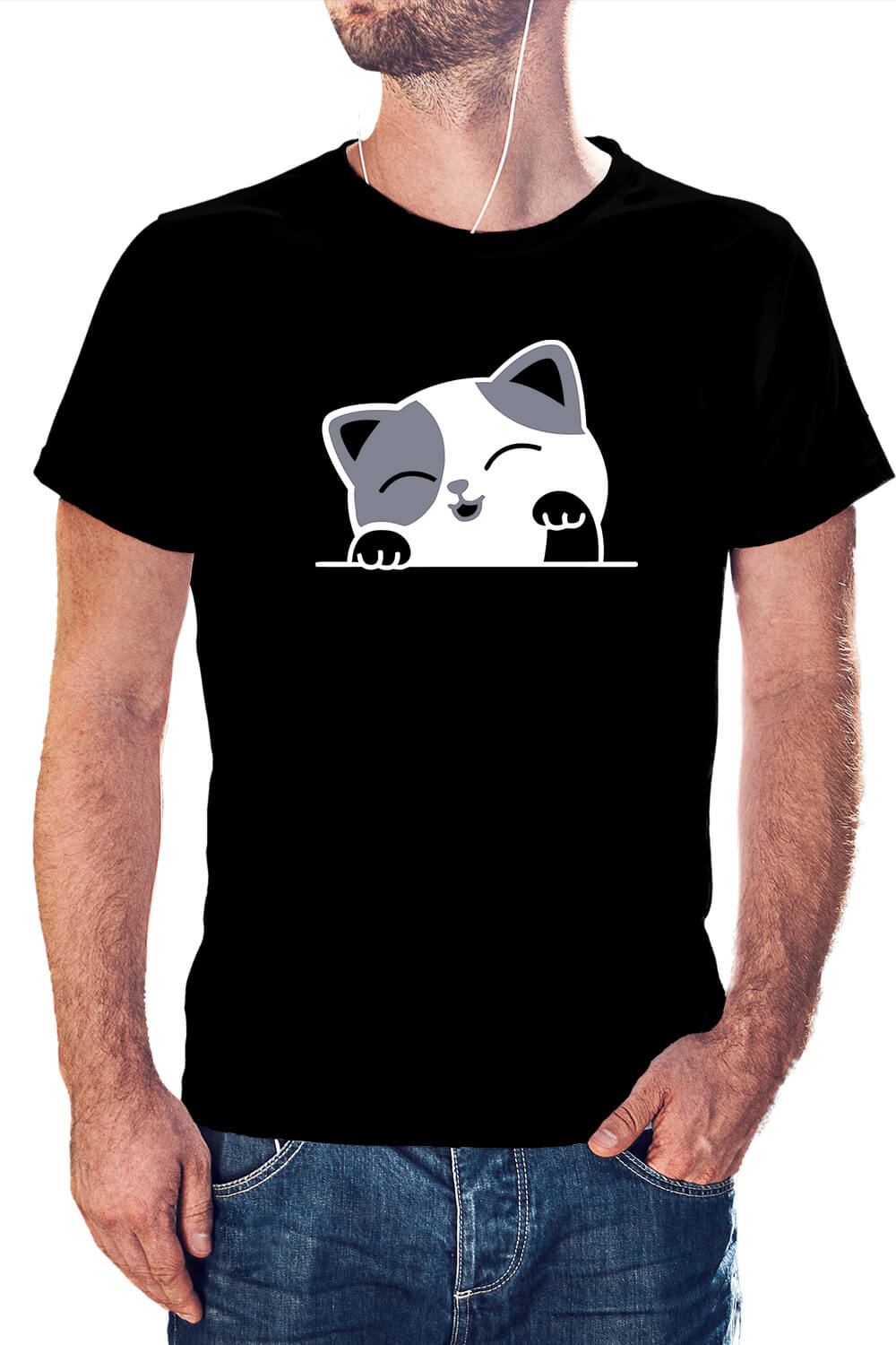 POLERA DISEÑO GATITO GATO D1 - 1
