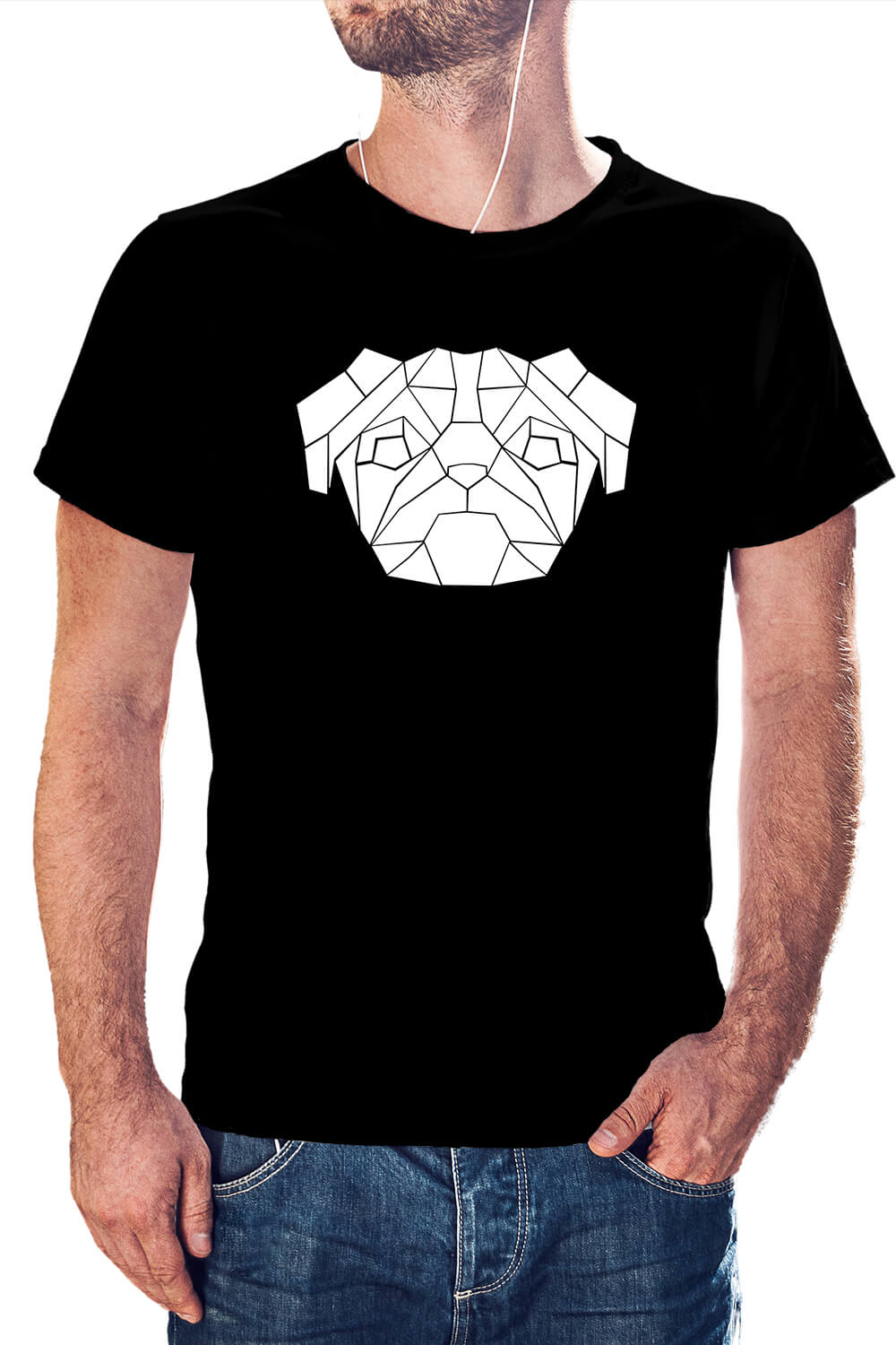 POLERA DISEÑO PERRO PUG - 1