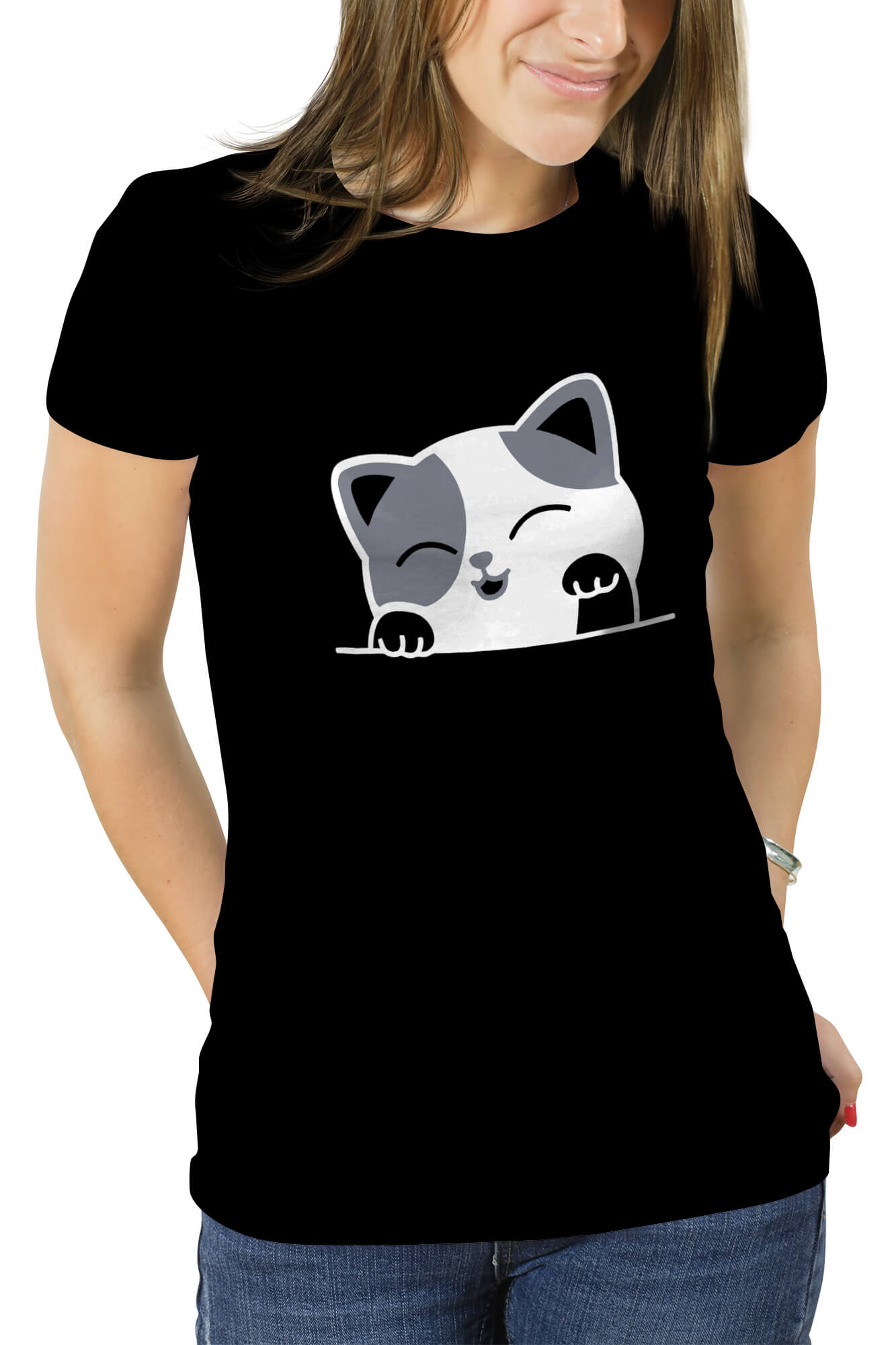 POLERA DISEÑO GATO D1 - 1