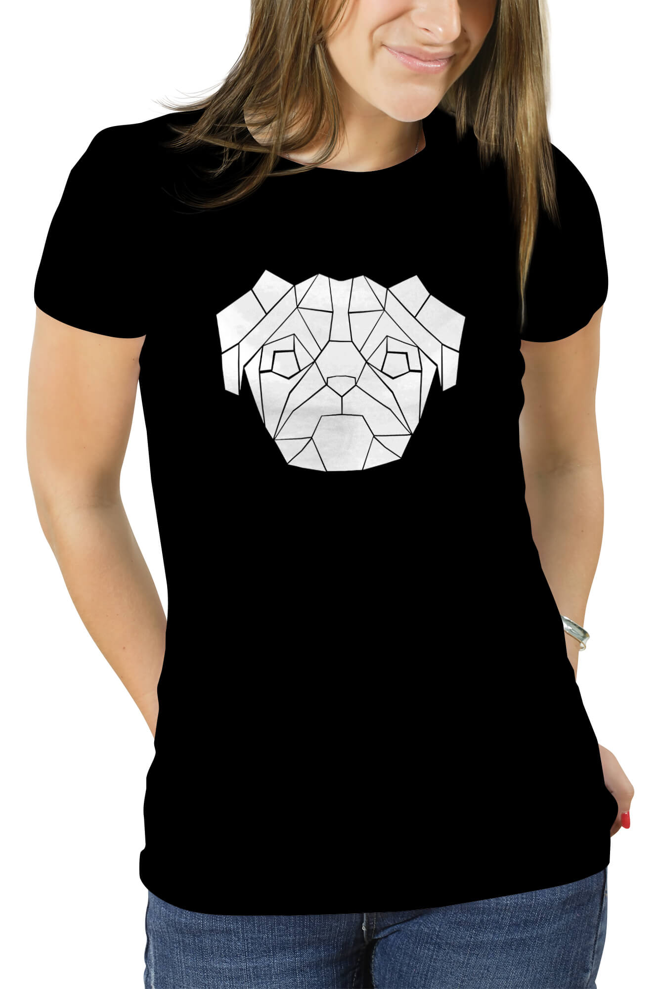 POLERA DISEÑO PERRO PUG - 1