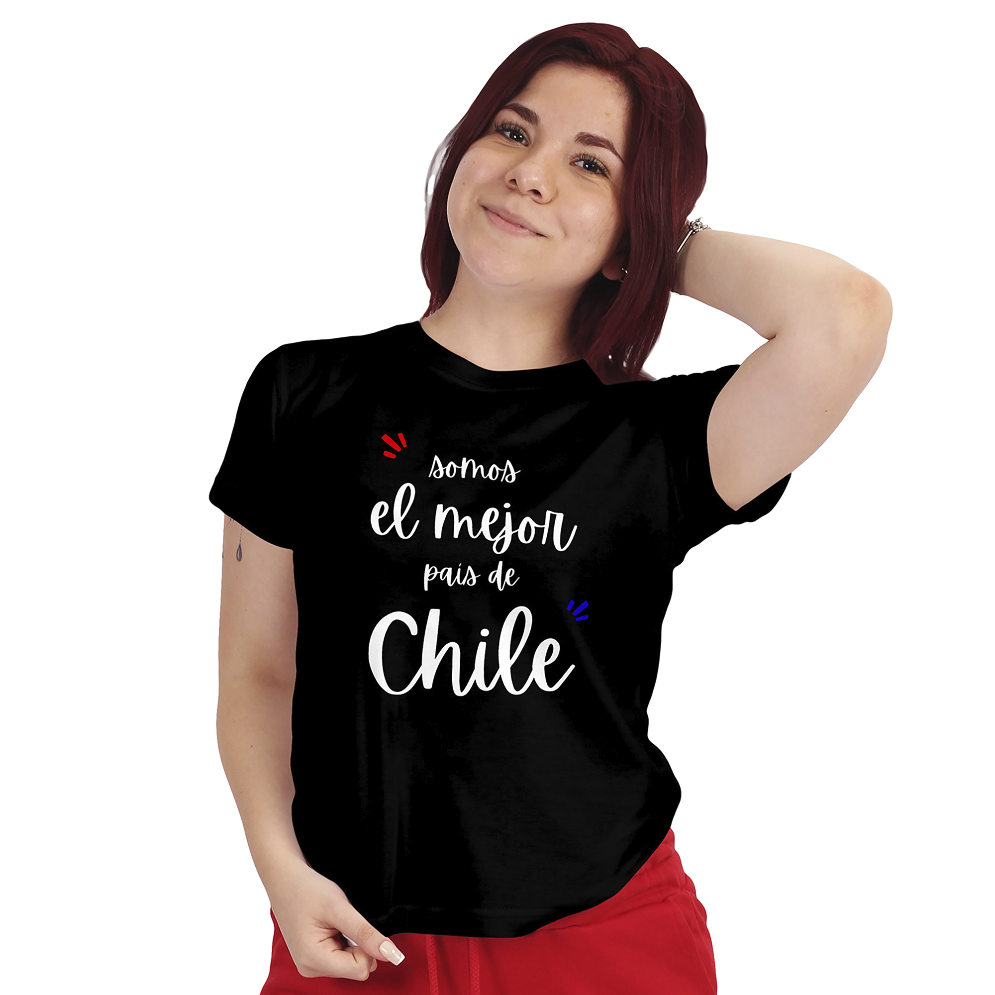 POLERA MUJER DISEÑO FRASES CHILENAS FIESTAS PATRIAS D12 - 1