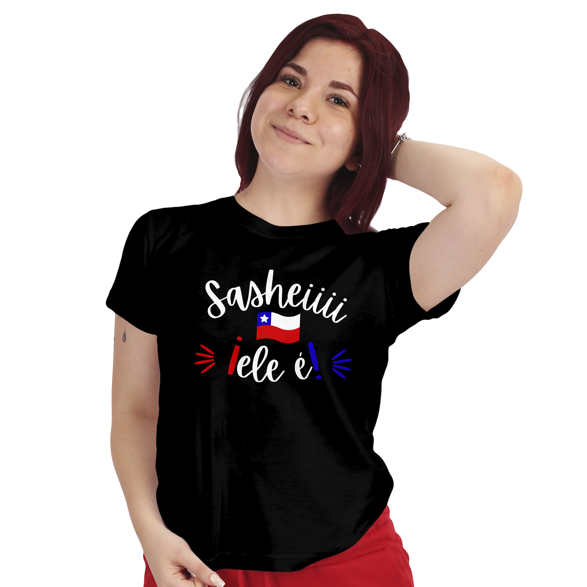 POLERA MUJER DISEÑO FRASES CHILENAS FIESTAS PATRIAS D11 - 1