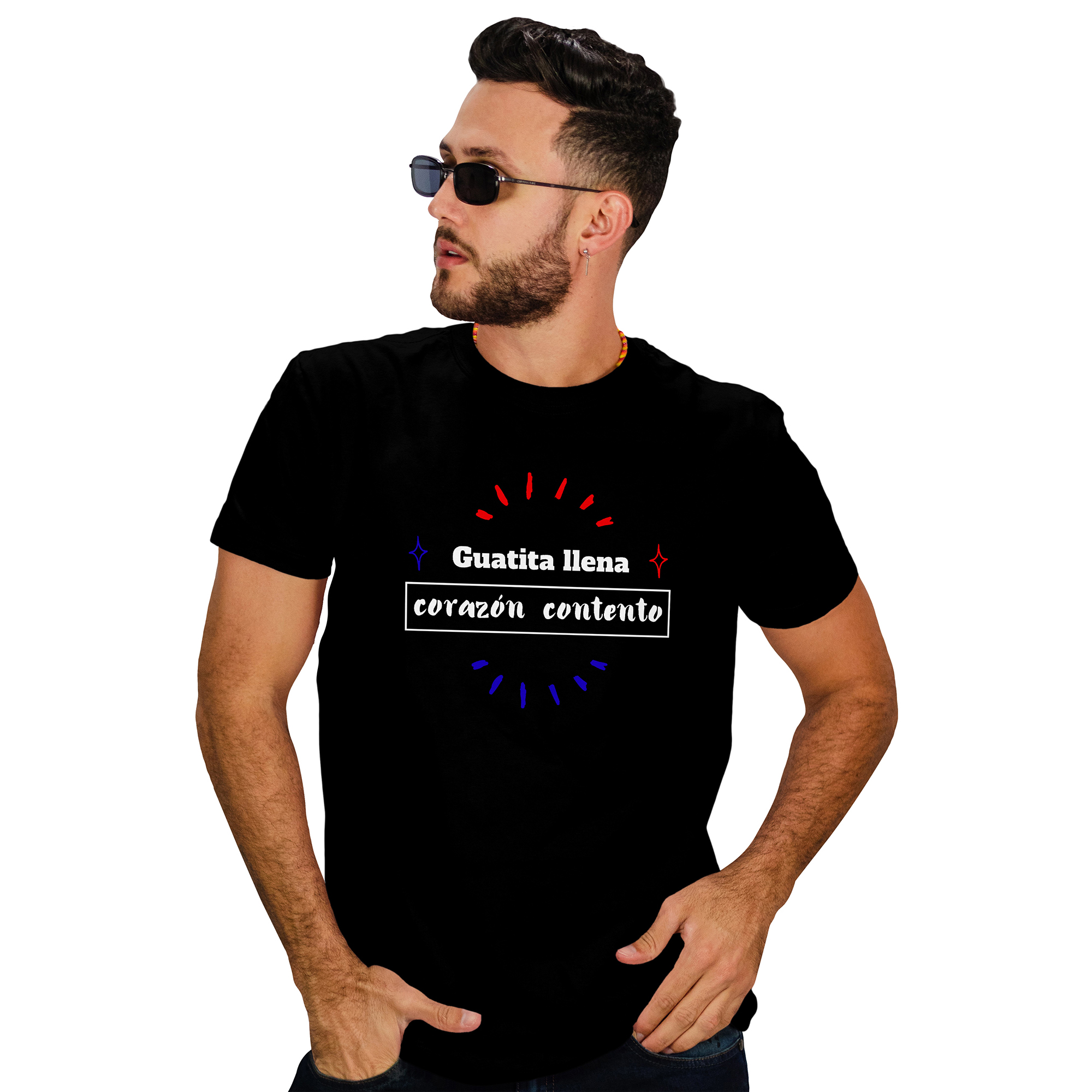 POLERA HOMBRE DISEÑO FRASES CHILENAS FIESTAS PATRIAS D16 - 1