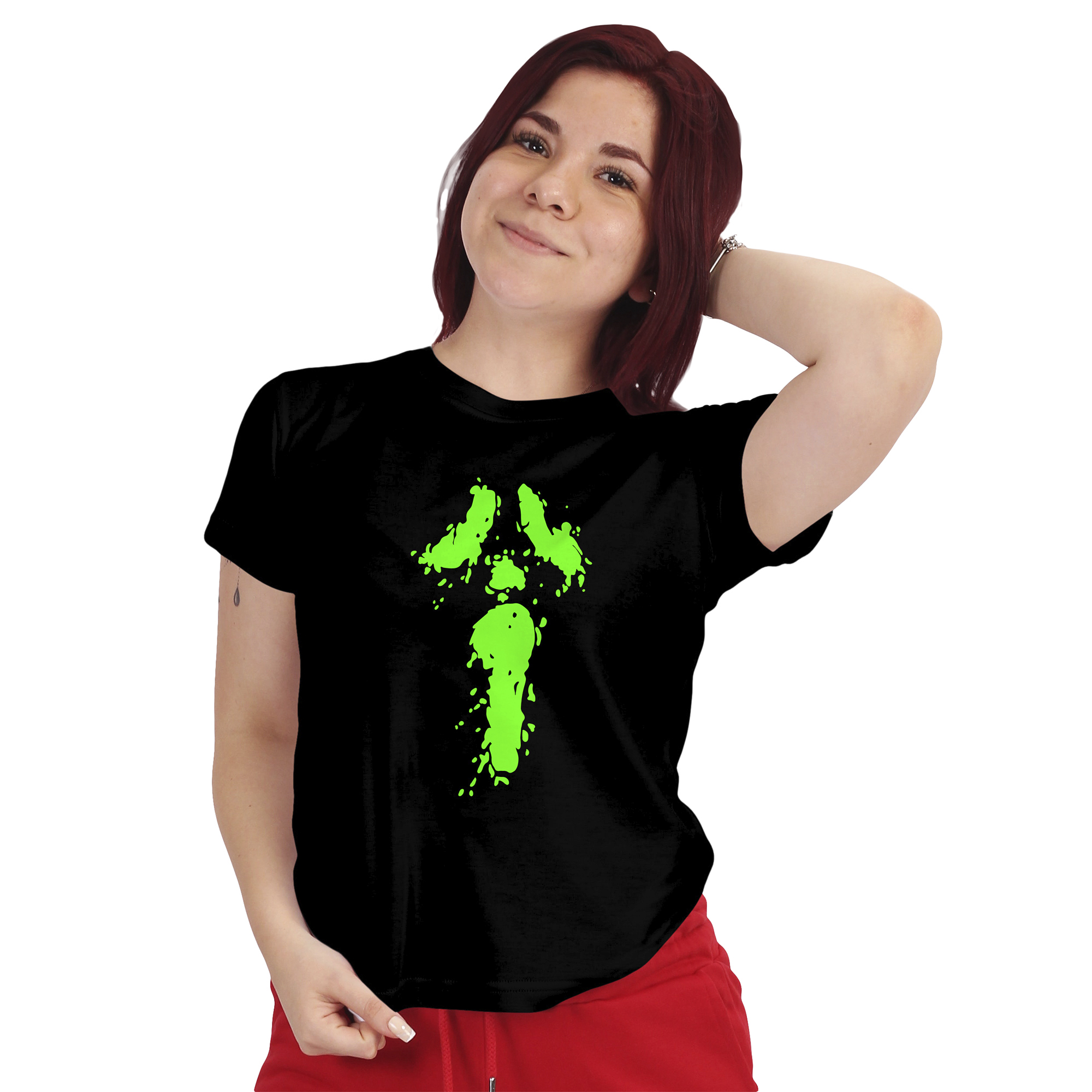 POLERA MUJER HALLOWEEN SCREAM FOSFORESCENTE D15 - 2