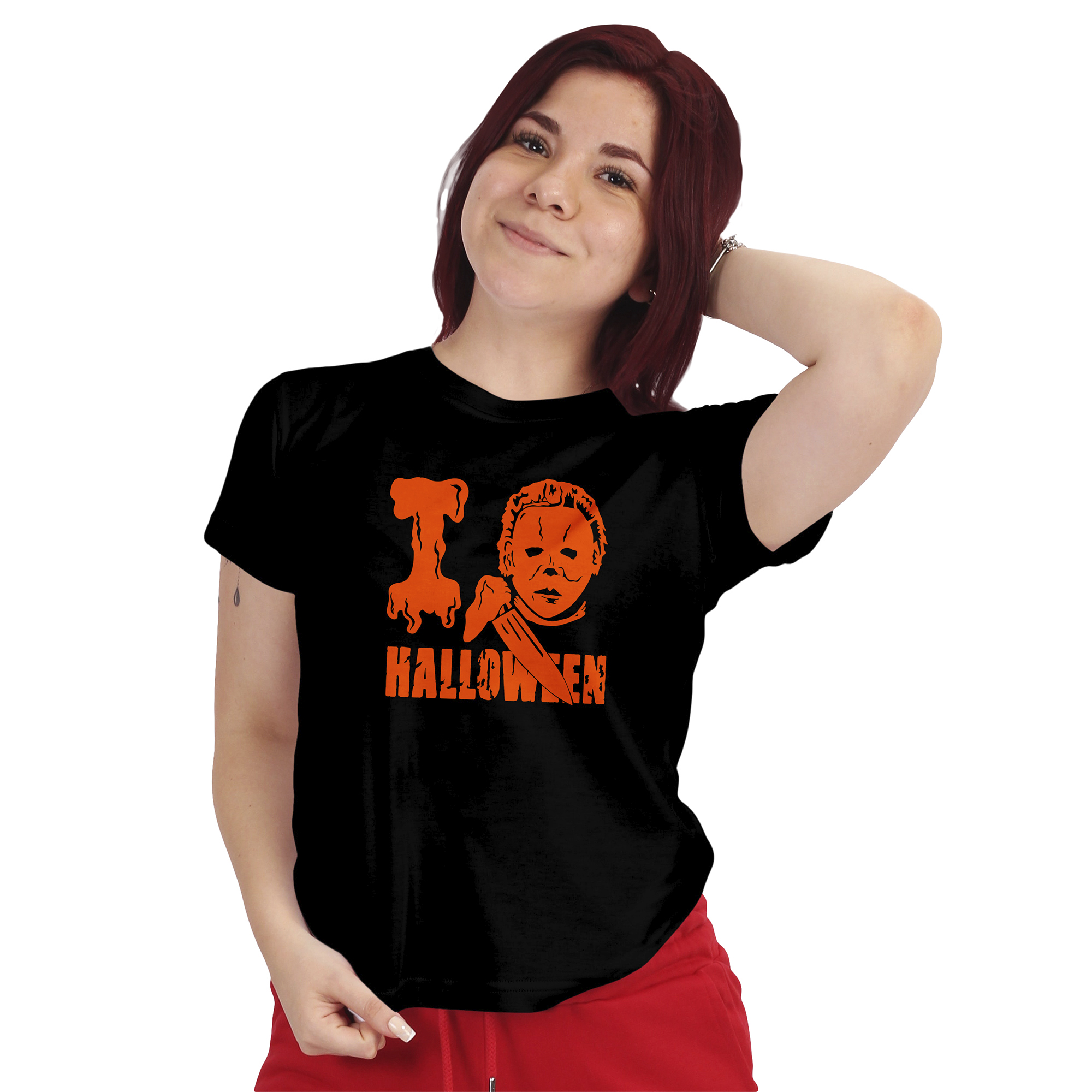 POLERA MUJER DISEÑO HALLOWEEN MYERS D7 - 1