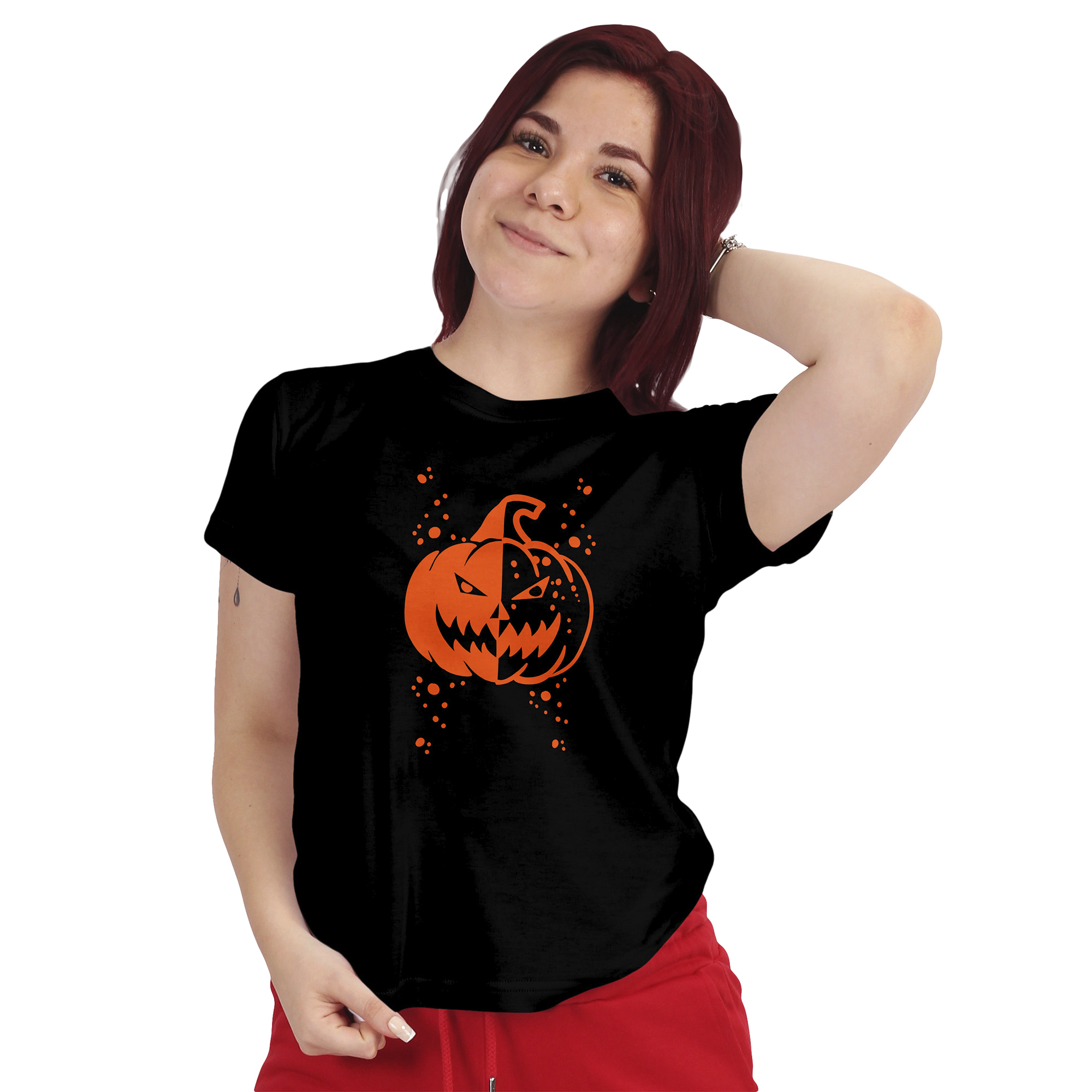 POLERA MUJER DISEÑO HALLOWEEN D4 - 1