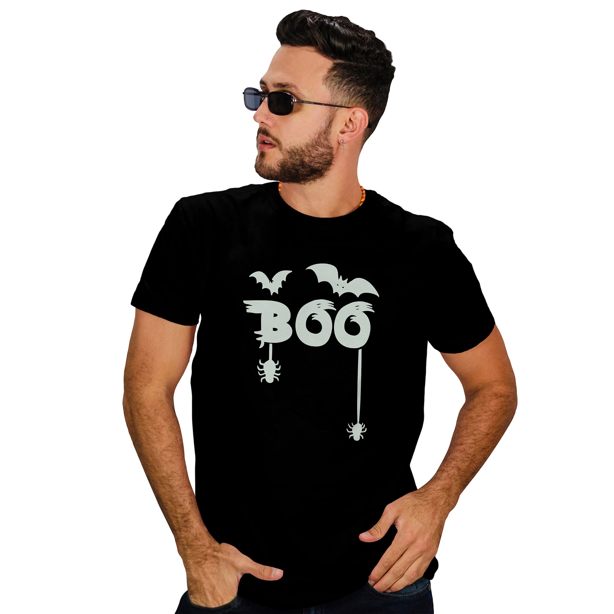 POLERA HOMBRE HALLOWEEN FOSFORESCENTE D12 - 1