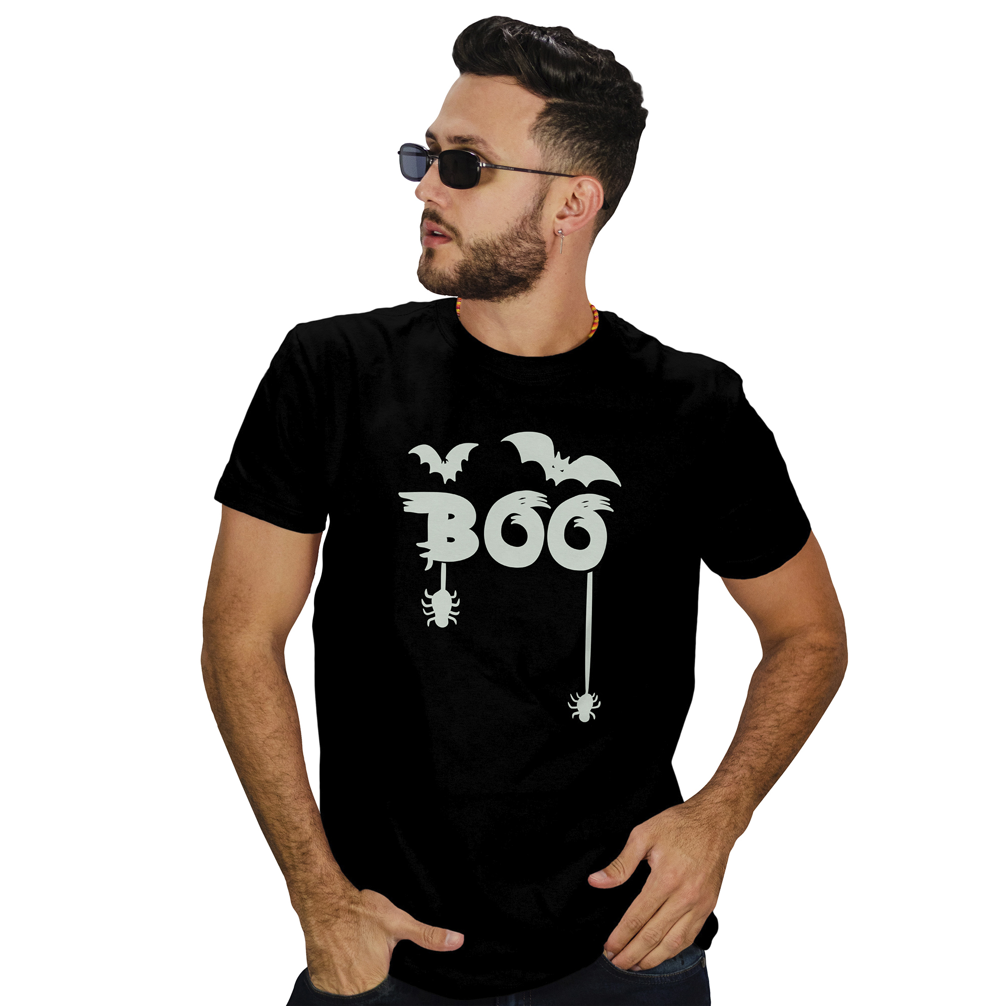 POLERA HOMBRE HALLOWEEN FOSFORESCENTE D12 - 1
