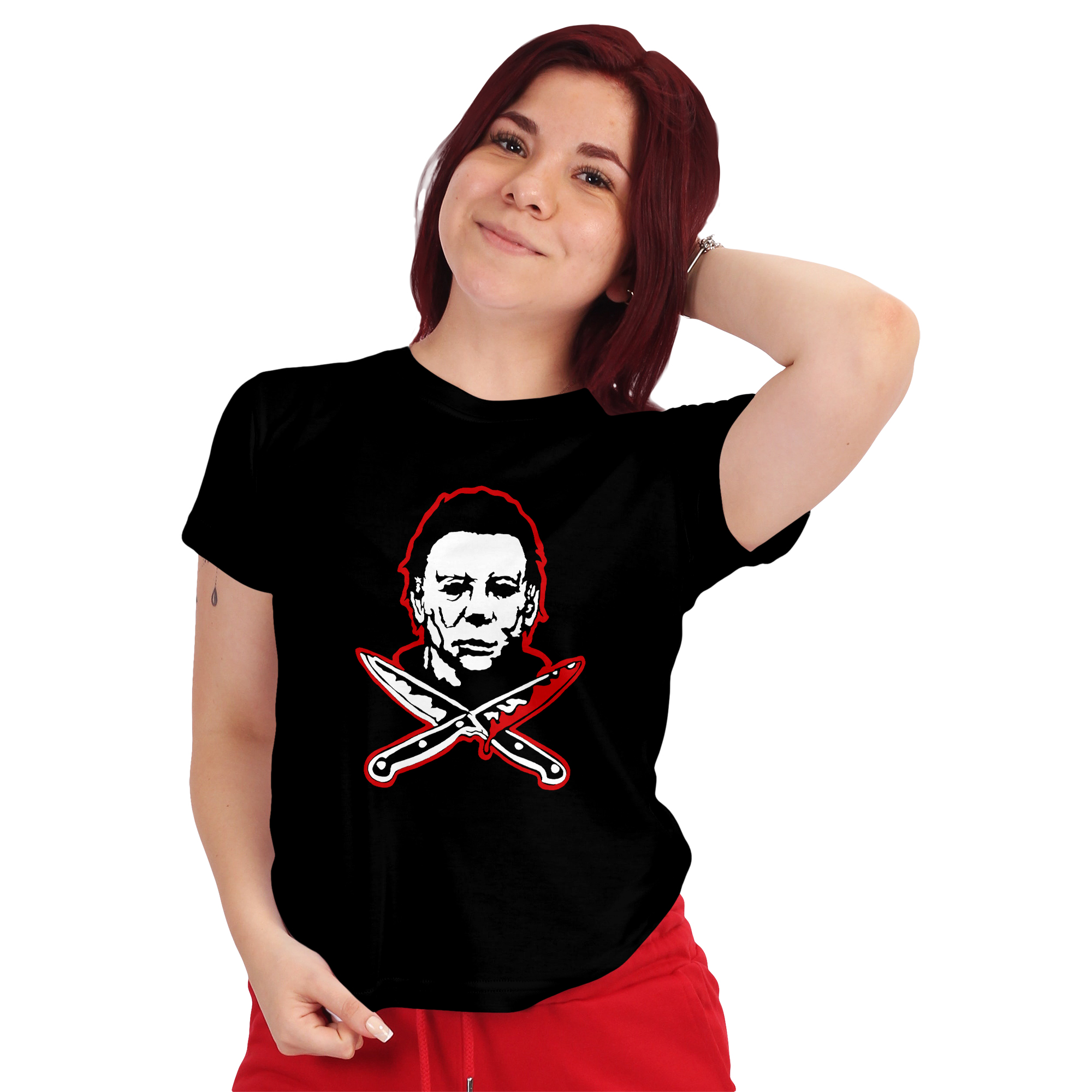 POLERA MUJER DISEÑO HALLOWEEN MYERS D10 - 1